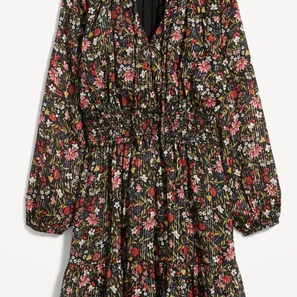 Waist-Defined Shine Mini Dress - Picture 3 of 3